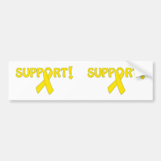 Yellow Ribbon Support! Bumper Sticker