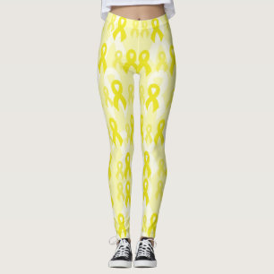 Yellow Ribbons...Endometriosis Leggings