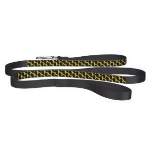 Yellow Ribbons Tiled Pattern Pet Leash