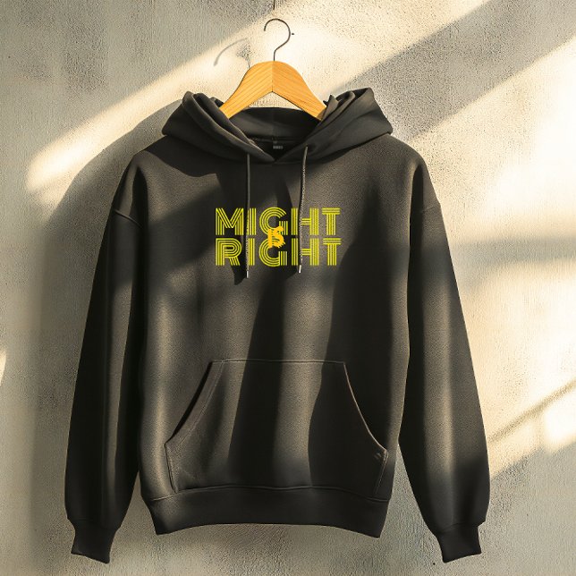 Yellow right typography inspirational quote  hoodie (Creator Uploaded)