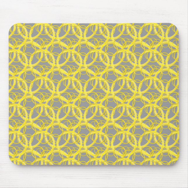 Yellow Rings Mousepad (Front)