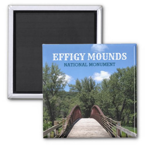 Yellow River Bridge Effigy Mounds Iowa Magnet