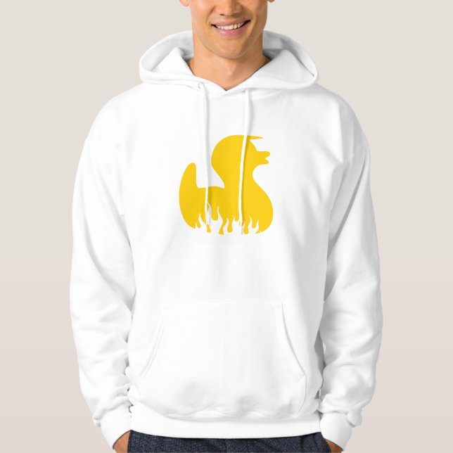 Yellow Rockabilly Duck Hoodie (Front)
