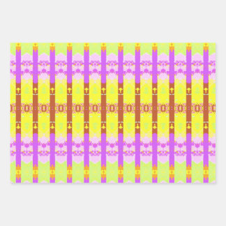 Yellow Rococo pattern Wrapping Paper Sheets