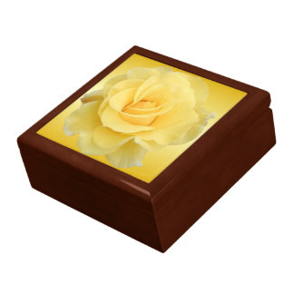 Yellow Rose #3 Jewelry/Keepsake Box