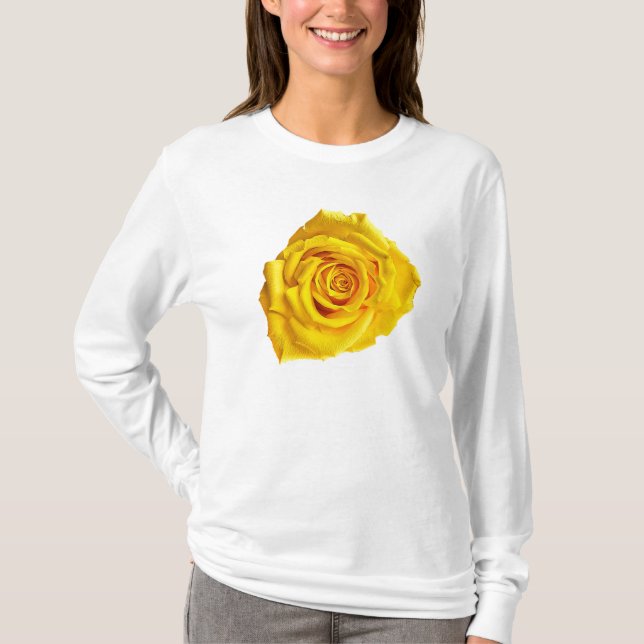 Yellow rose art T-Shirt (Front)