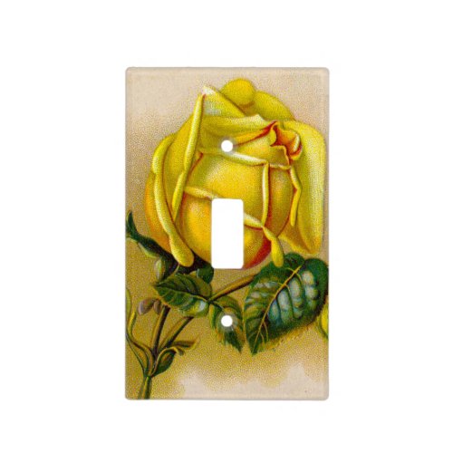 Yellow Rose Artwork Print Fine Art Light Switch Cover