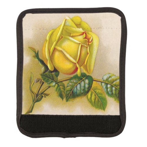 Yellow Rose Artwork Print Fine Art Luggage Handle Wrap