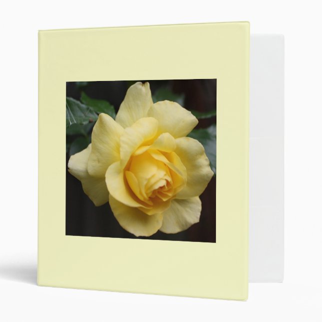 Yellow Rose Avery Binder (Front/Inside)