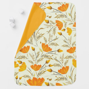 Yellow rose baby blanket