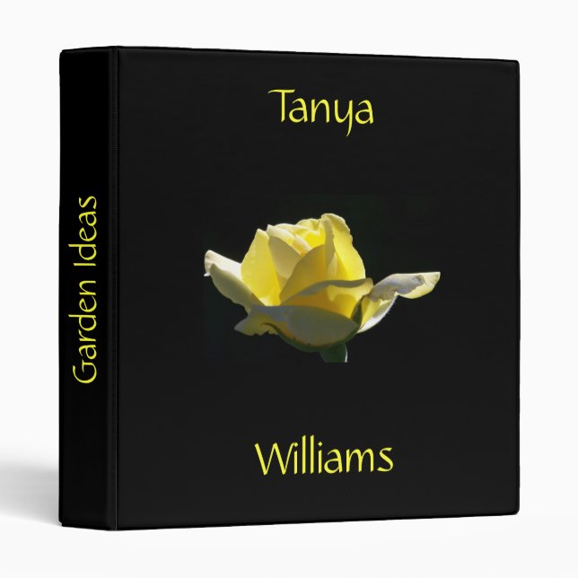 Yellow Rose Binder (Front/Spine)