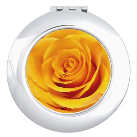 Yellow Rose Bloom Vanity Mirror