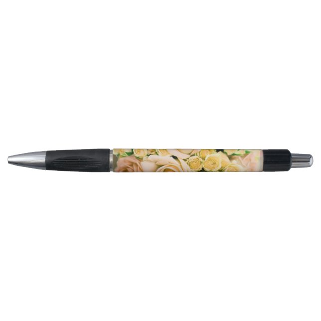 Yellow Rose Bouquet Flower Pen (Front)