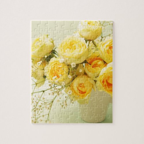 yellow rose bouquet jigsaw puzzle