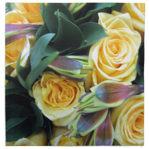 Yellow Rose Buds Napkin
