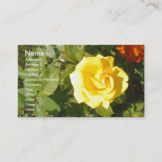 Yellow Rose Business Card