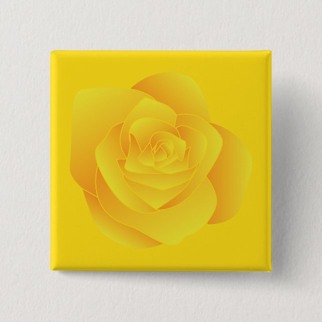 Yellow Rose Button (Front)