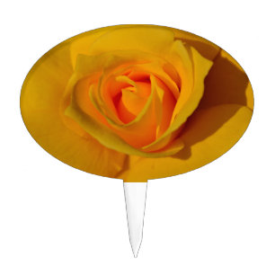 Yellow Rose Cake Topper