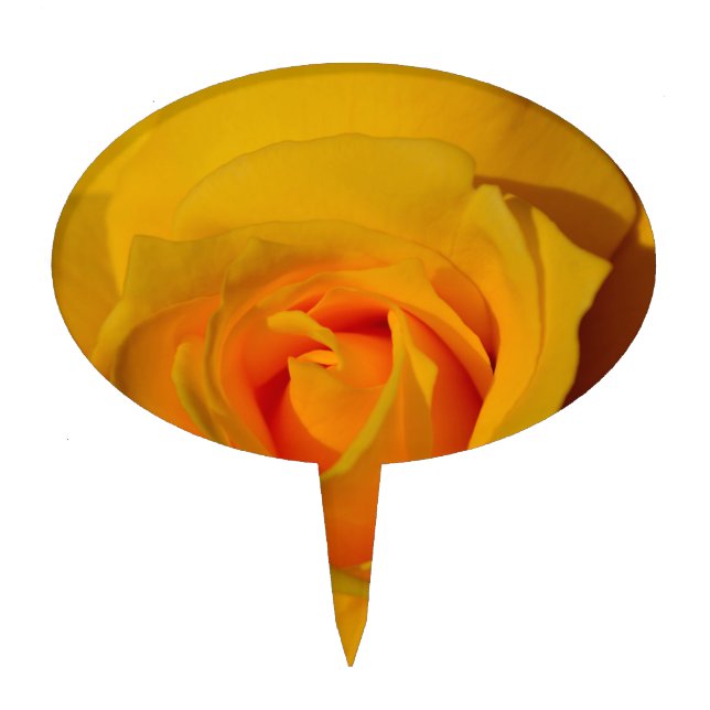 Yellow Rose Cake Topper (Front)