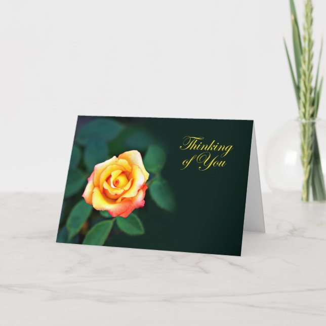 Yellow Rose Card (Front)