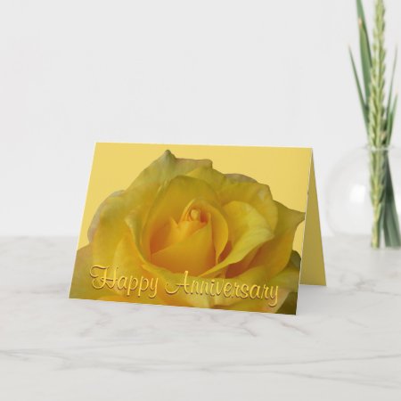 Yellow Rose Card Flowers Custom Greeting Cards