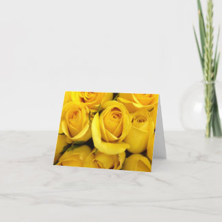 Yellow rose card happy birthday