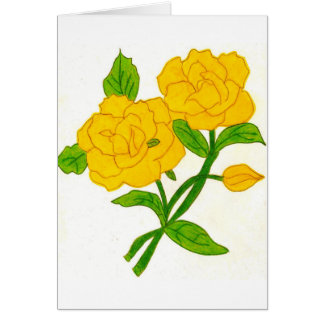 yellow rose cards