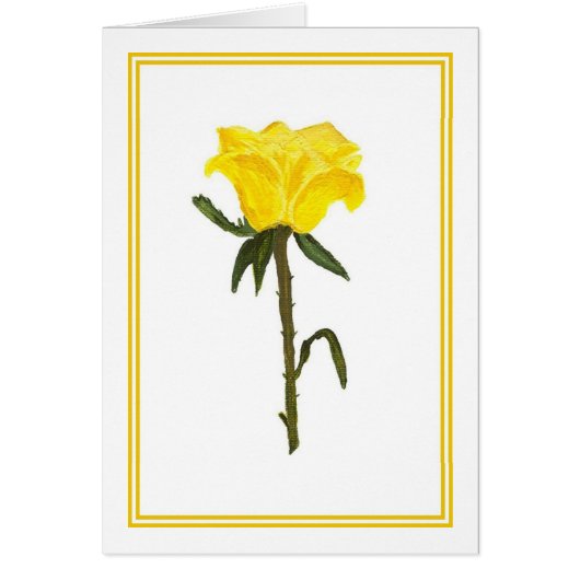 Yellow Rose Cards (Front)
