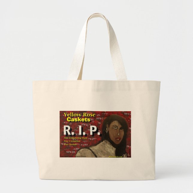 Yellow Rose Caskets Large Tote Bag (Front)