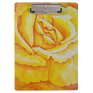 Yellow Rose Clipboard