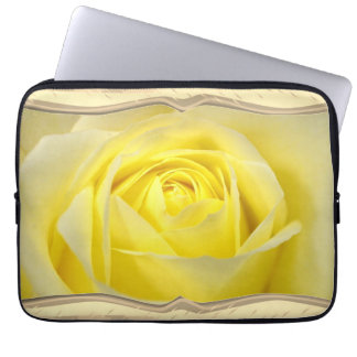 Yellow Rose Closeup Laptop Sleeve