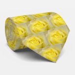 Yellow Rose Closeup Neck Tie at Zazzle