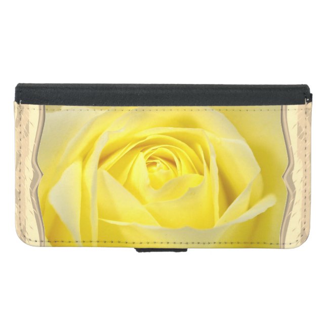 Yellow Rose Closeup  Samsung Galaxy Wallet Case (Front (Horizontal))