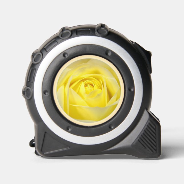 Yellow Rose Closeup Tape Measure (Front)