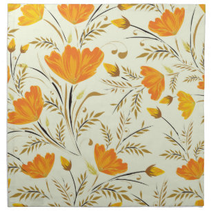 Yellow rose cloth napkin