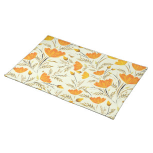 Yellow rose cloth placemat