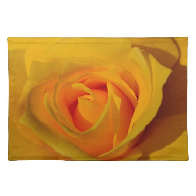 Yellow Rose Cloth Placemat (Front)