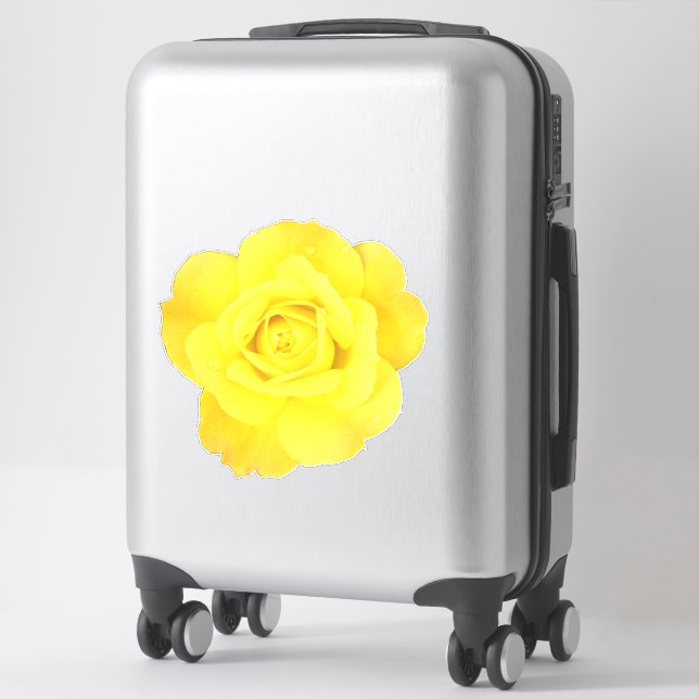 Yellow Rose Custom Friendship Friends Love Wedding Sticker (Suitcase)