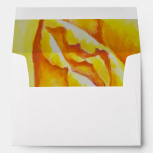 Yellow Rose Envelope