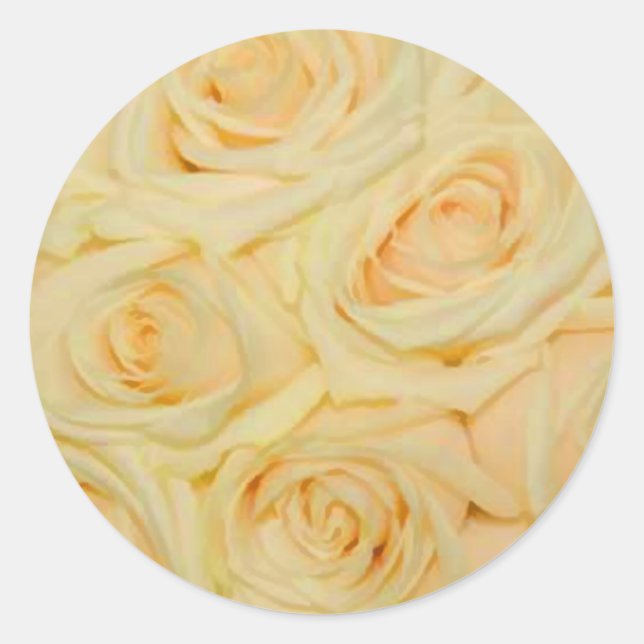 Yellow Rose Envelope Seal Sticker (Front)