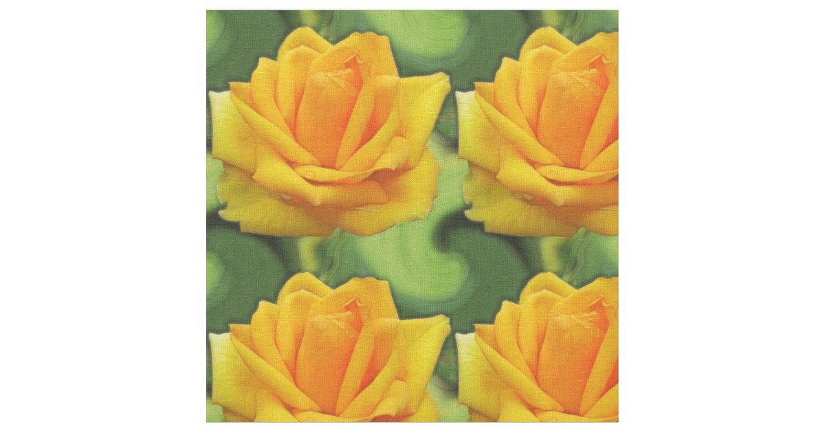 Yellow Rose Fabric Zazzle