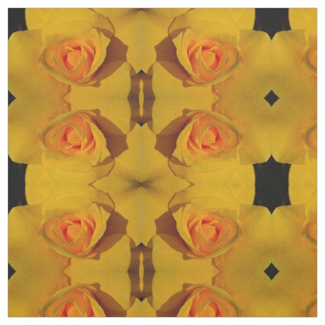 Yellow Rose Fabric (Swatch)