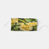 yellow rose face mask (Front, Folded)