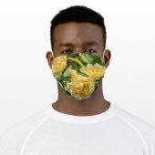 yellow rose face mask (Worn)