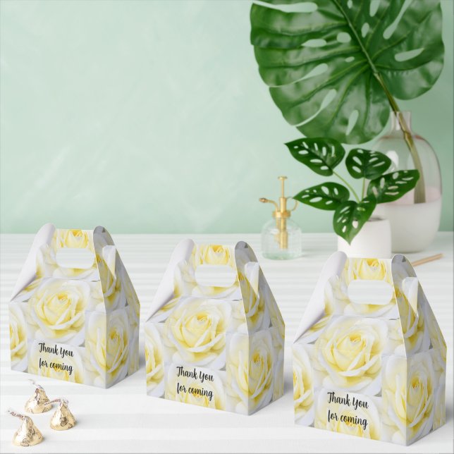 Yellow Rose Favor Box (Multiple)