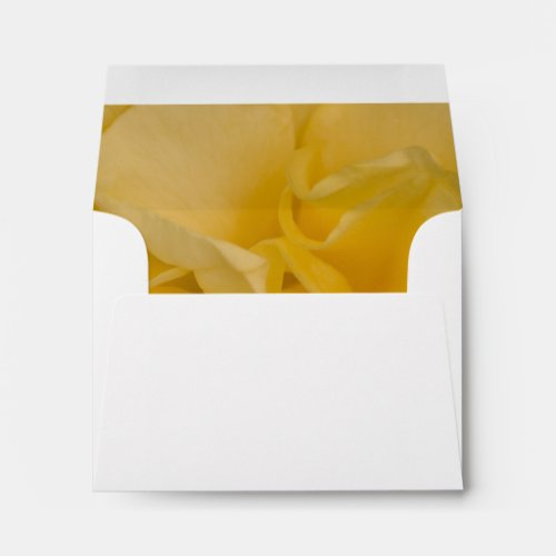 Yellow Rose Floral Wedding RSVP Response Envelope