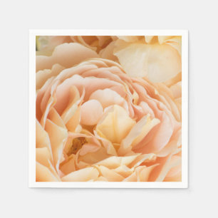 Yellow rose flower napkins