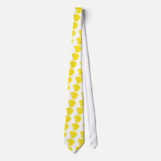 yellow rose flower neck tie