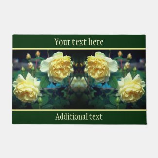 Yellow Rose Flower Pair Personalized