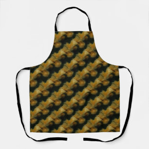 Yellow Rose Flowers Nature Art Pattern Apron